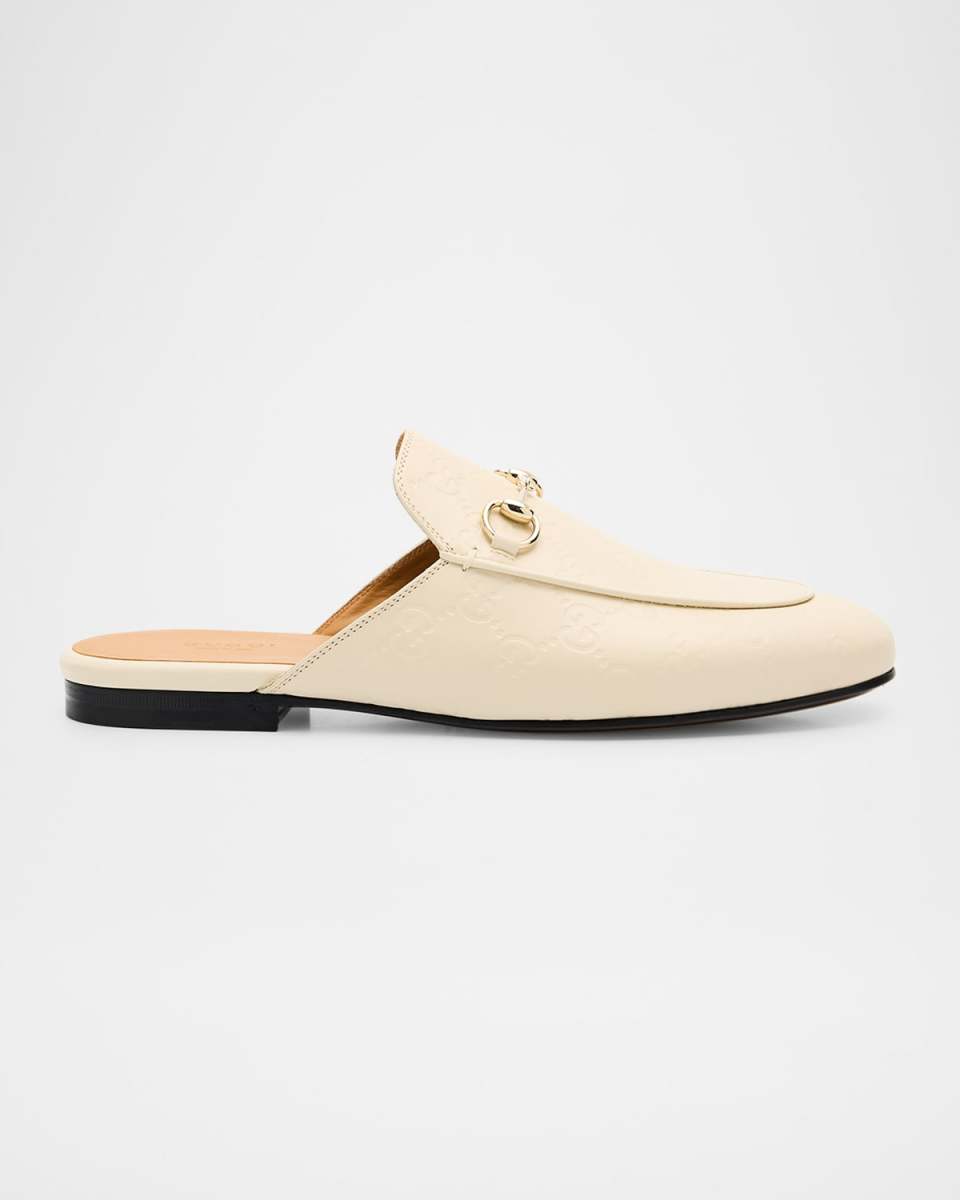 Princetown Monogram Horsebit Leather Mules